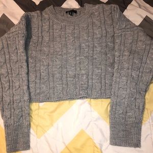 Grey crop top